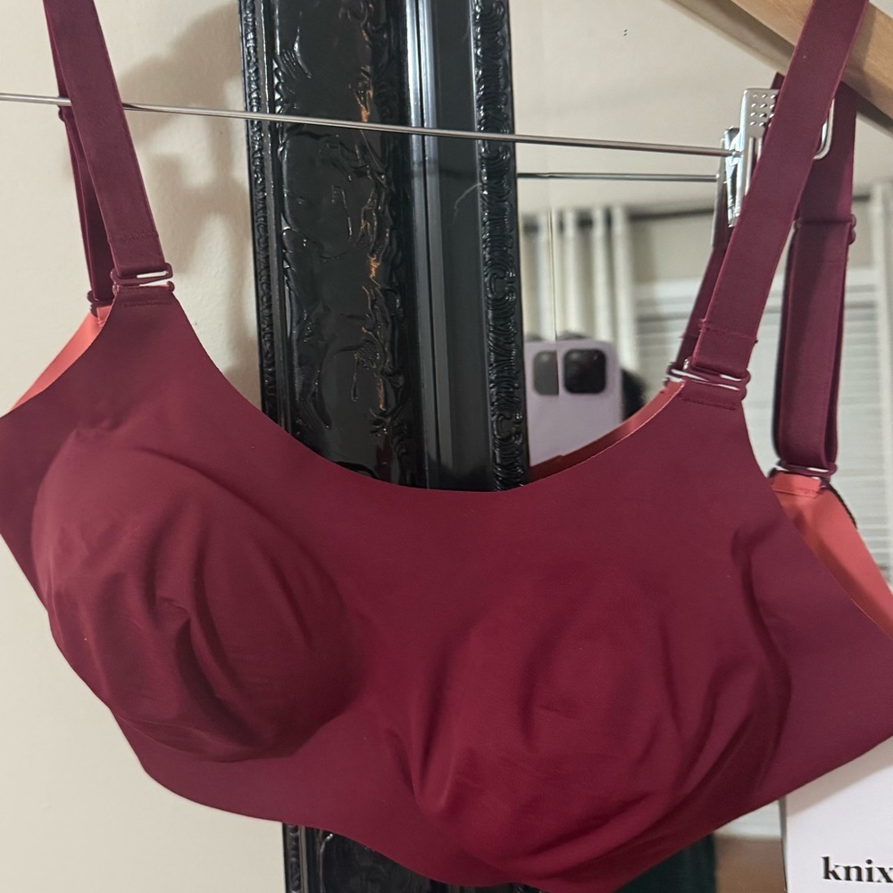 Knix Burgundy padded evolution bra